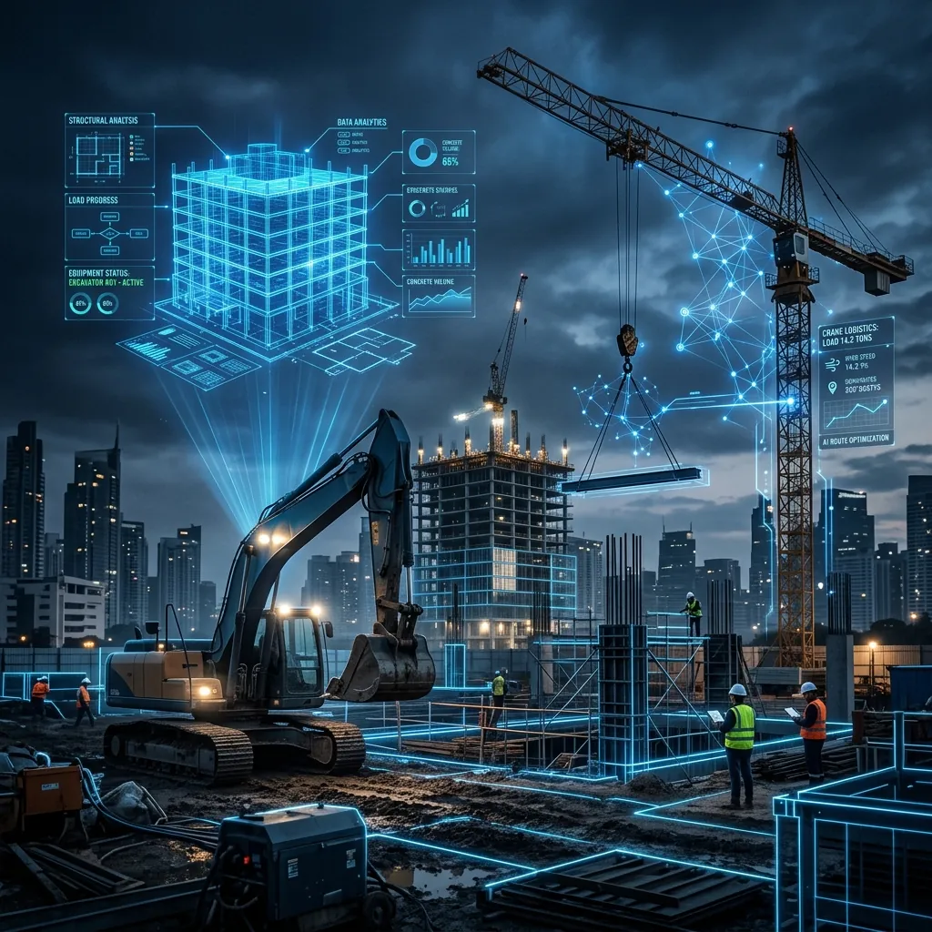 AI-powered construction site